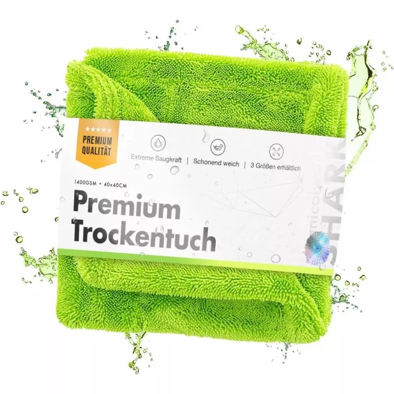 Chemicalworkz Green Shark Twisted Loop Dry Cloth 1400GSM-Cloths and drying accessories-Spoliraj.si