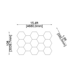 Detailing Concept Store HEX LED System 4680x3039mm | Spoliraj.si