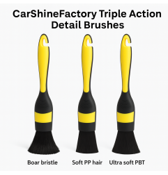 CarShineFactory Triple Action Detail Brushes