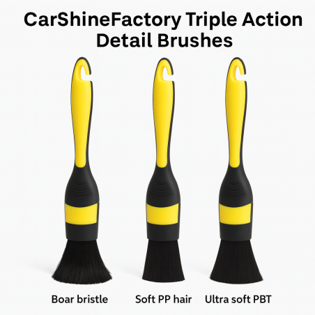 CarShineFactory Triple Action Detail Brushes